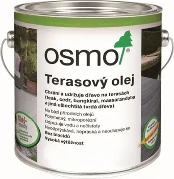 Olej na dřevo OSMO Color Olej na terasy 25 l 019 šedá