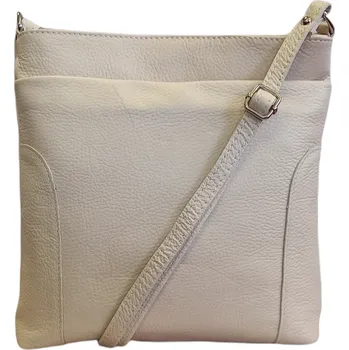 Kabelka Vera Pelle Dámská crossbody kabelka kožená světle béžová 1511 latte D37