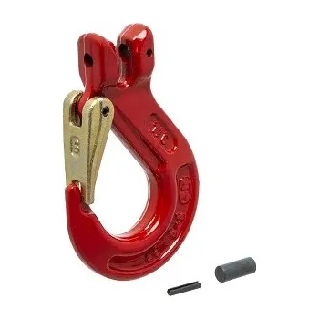 zvedák Závěsný hák s bezpečnostní pojistkou 3150kg Cartec (KP-WA81SN) (Závěsný hák s bezpečnostní pojistkou pro řetěz 10mm, tř. jakosti 8, s kovanou západkou. Průměr profilu 33 mm, nosnost 3150 kg.)