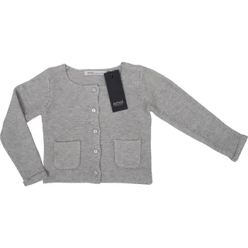 Dívčí svetr Emoi dívčí šedý svetr s knoflíky Velikost: 116