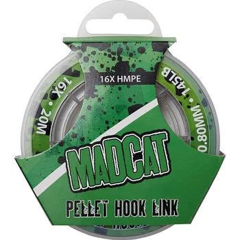 MADCAT - Návazcová šňůra Pellet hook link 16X - 0,80mm / 65kg, 20m, hnědá