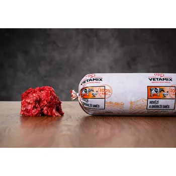 Krmivo pro psa VETAMIX Hovězí a drůbeží směs syrová 2 kg