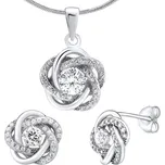 Stříbrný set šperků ROSALYN - náušnice a přívěsek