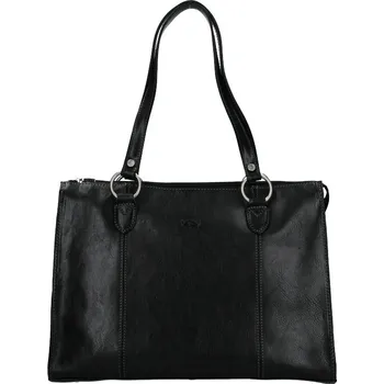 Kabelka Elegantní dámská kožená kabelka Katana Jarusk - černá