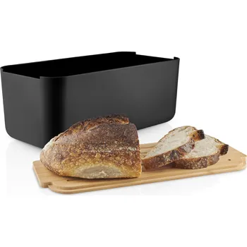 chlebník Eva Solo Chlebník s bambusovým víkem 42 x 19 cm černý