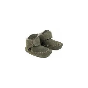 Capáčky LODGER Kožené capáčky Walker Moccasin Olivine 6 - 12 měsíců