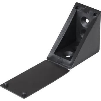 Nábytkové kování Walteco Spojovací úhelník 35x35x25mm, plast, černý Množství: 1 ks