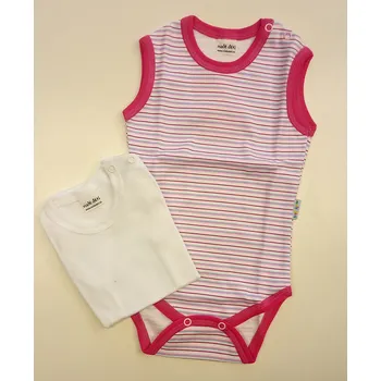 Kojenecké oblečení Malé děti Body tílko sada 74 bílá