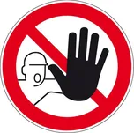 Podlahová značka – Zákaz vstupu, 50 cm, PVC