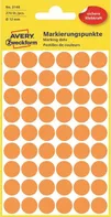 Avery Zweckform 3148 samolepící etikety světle oranžové 270 koleček 12 mm
