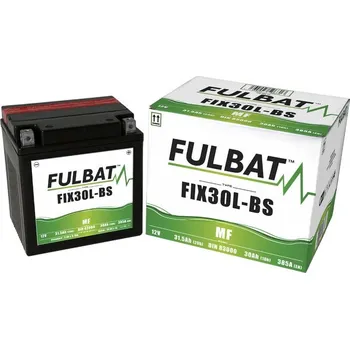 Motobaterie Baterie 12V, YIX30L-BS, 30Ah, 400A, bezúdržbová MF AGM 165x125x175, FULBAT (vč. balení elektrolytu)