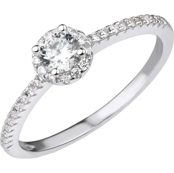 Prsten BRUNOshop.cz Stříbrný prsten FLORET se zirkony Velikost: 8 (EU: 56,5 - 58,5)