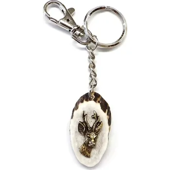 Přívěsek Klíčenka ZUBÍČEK parohová řez motiv - srnec