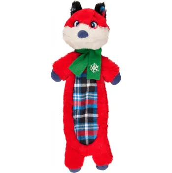 Hračka pro psa Flamingo Vánoční liška plyšová pro psy 36cm