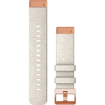 Řemínek na hodinky Garmin řemínek QuickFit 20 Cream Heathered Nylon / Rose Gold 010-13102-09 Šířka řemínku: 20