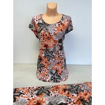 Dámský kostýmek Oranžový Kostýmek na svatbu KOGARA, Barva Oranžová, Velikost XL 44, Materiál 100% Polyester