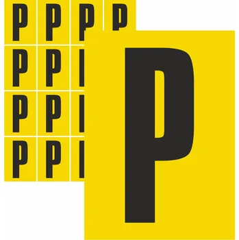 Speciální papír Písmena samolepící P samolepící vinylová fólie velikost znaku 95 mm