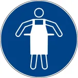 Podlahová značka – Použij ochrannou zástěru!, 50 cm, PVC