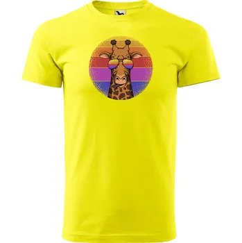 Tričko Basic s motivem "Žirafa", Malfini - NakupTextil Barva: 96-citronová, Velikost: S