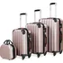 DBA 107191 sada kufrů růžová