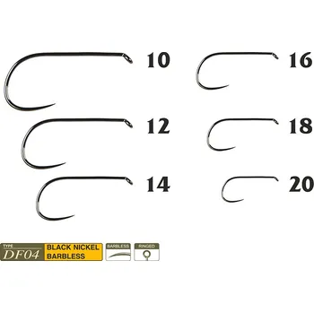 Rybářský háček Muškařské háčky Traper Hikara DF04 vel. 12
