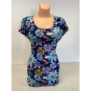 Dámská tunika damské halenky , Barva Modrá, Velikost XXL 48, Materiál 96% Viskoza 4% Lycra