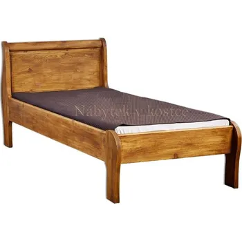 Šatní skříň Rustikální postel MEXICANA ACC3 Barevné provedení: Lak - dub kouřový, Rozměry postele: 120 x 200 cm