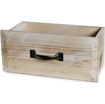 Zahradní dekorace Šuplík dřevo 27x14cm natural (542486)