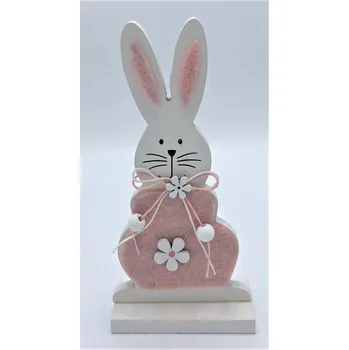 Velikonoční dekorace Dřevěná dekorace zajíček 19 cm (Velikonoční dřevěný zajíc)