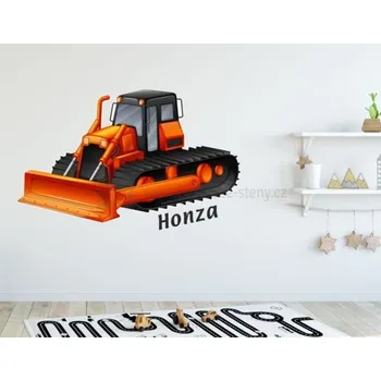 Samolepící dekorace Samolepky na zeď - Buldozer
