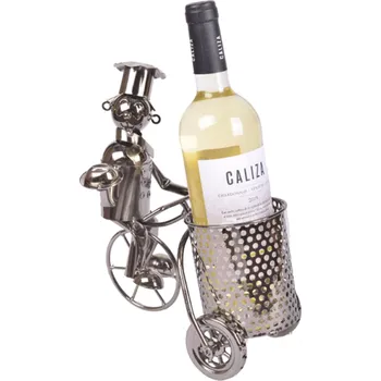 Stojan na víno Stojan na víno - Kuchař s vozíkem