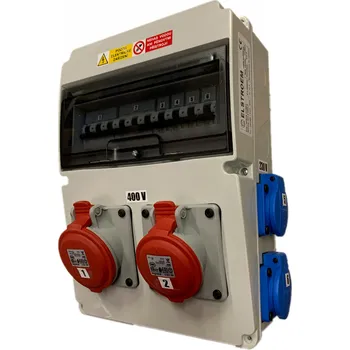 Rozvaděč RZP 63519.41100J zásuvková kombinace zapojená LG