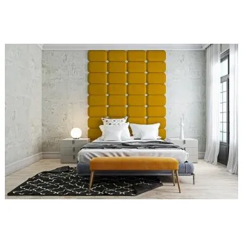 Předsíňová stěna Čalouněný nástěnný panel Classic plus 60/30/3 cm- hořčicová