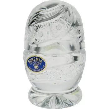 Dóza na potraviny Dózička Bohemia Crystal 8 cm (Broušená dóza ve tvaru vajíčka)