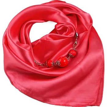 Šátek Šátek s bižuterií Stella - korálový