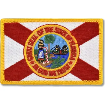 Nášivka Moto nášivka Florida Flag 9 cm x 6 cm