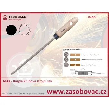 AJAX - Rašple kruhová strojní sek 150/2 průřez 6