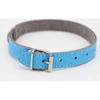 Obojek pro psa Kožený obojek DOLEŽEL 50cm modrá