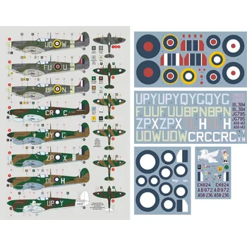Plastikový model DK decals 1/32 Spitfire Mk.V in RAAF Squadrons (8x camo)