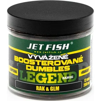 Boilies 200ml -12mm Legend Range Vyvážené boosterované Dumbles : RAK & GLM