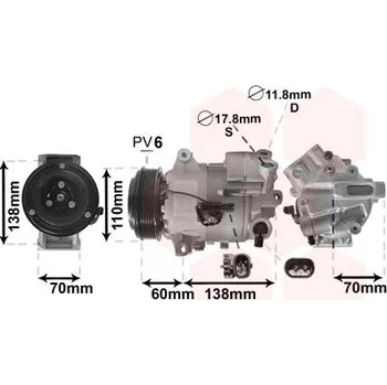 Kompresor klimatizace Kompresor, klimatizace VAN WEZEL 3700K616