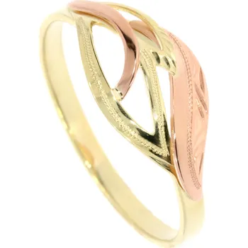 Prsten Zlatnictví Helios Prsten z kombinovaného zlata Velikost: 69, Váha: 2,15g