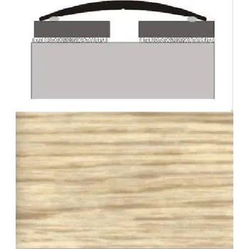 přechodová lišta Přechodová lišta oblá Profilteam P26 Dub bílý samolepicí 80 mm 270 cm