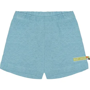 Chlapecké kraťasy Dětské kraťasy s příměsí lnu Světle modrá loud + proud Velikost: 74/80