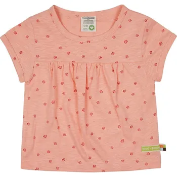 Dětské triko s krátkým rukávem Malé tečky světle oranžová loud + proud Velikost: 74/80