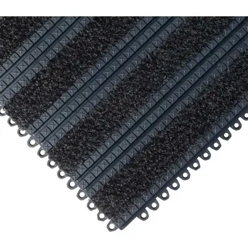 Rohožka Černá textilní zátěžová vstupní rohož Premier TruckStop (Cfl-S2) - délka 44 cm, šířka 29 cm, výška 1,35 cm