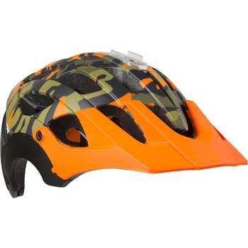 Cyklistická přilba LAZER MTB REVOLUTION Camo černá/oranžová (52-56cm) (LAZER přilba MTB REVOLUTION Camo černá/Flash oranžová S 52-56 cm)