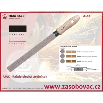 AJAX - Rašple plochá strojní sek 300/1 průřez 30x7