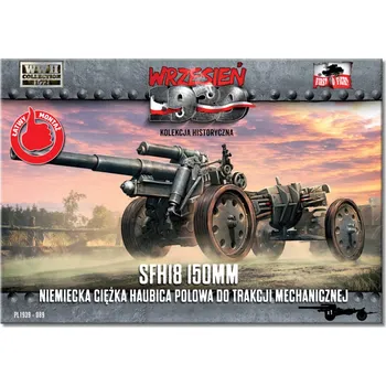 Plastikový model First To Fight 1/72 sFH 18 150mm German heavy howitzer