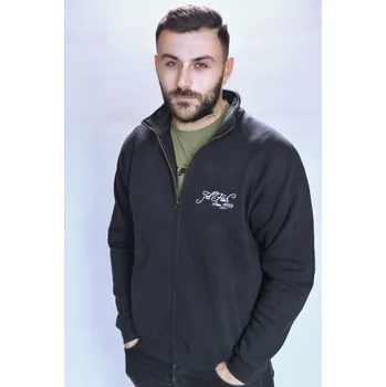 Pánská mikina Černá mikina zip : vel. XL